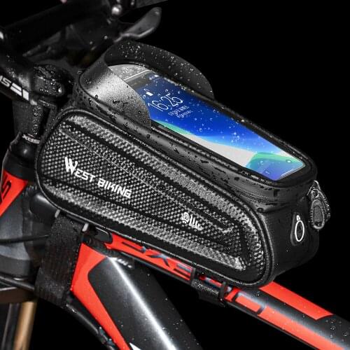 WEST BIKING Bicycle Bag Waterproof Front Frame Bag Pannier Cycling Pack Holder Bicycle hube Bag Bike Accessories