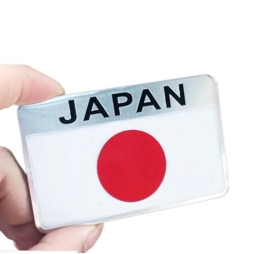 Japan Japanese Flag Emblem Badge Motorcycle Fairing Decals Sticker for Auto Doors Windows Trunks Car Accessories