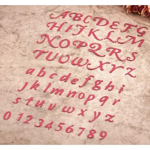 2017 Number&letter die cuts,metal die cutting dies in scrapbooking embossing folder for sizzix fustella big shot cutting machine