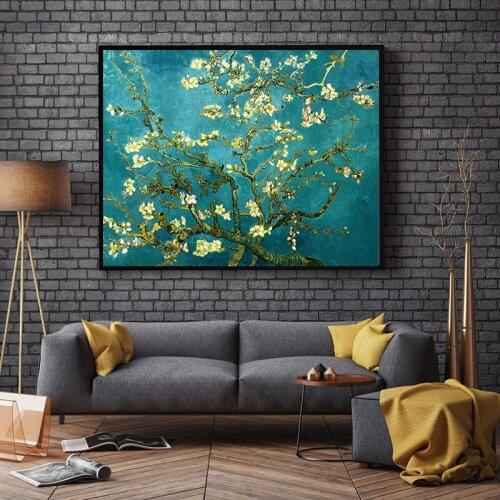 5d diamond painting square embroidery sale diamond embroidery flowers by full rhinestones Van Gogh Apricot flower diy