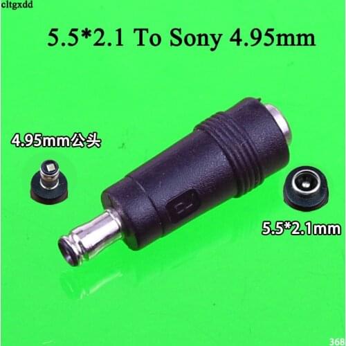 Cltgxdd DC Power Adapter Converter For Sony New 4.95mm Male to 5.5x2.1mm Female Jack Connector for Laptop Notebook Computer PC