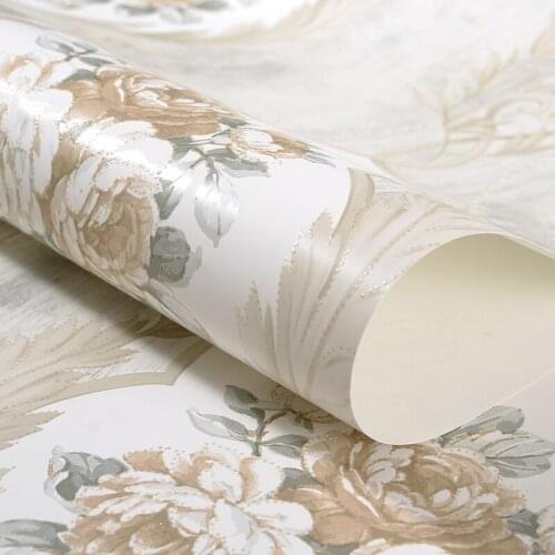 American Wallpaper Vintage Rustic Floral Wall Paper For Walls Non-woven Wallpapers For Living Room,bedroom Wallpaper 3d Flower