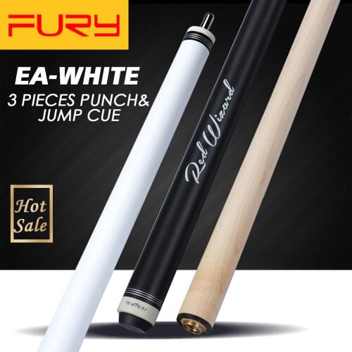 Fury EA-White Billiards Punch&Jump Cue Stick 13.5mm Tip Cost-effective Maple Ashwood Professional Billar Break& Jump Cue Billard