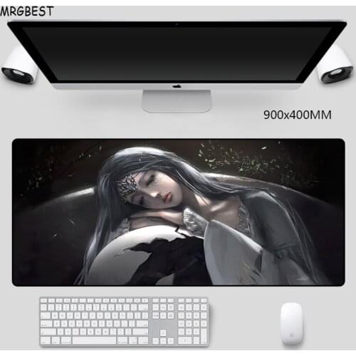 MRGBEST Large Gaming Mouse Pad Rectangle Non-slip Nature Rubber Vintage Beauty Full Desk Pad Notebook Computer Pad for Gamer