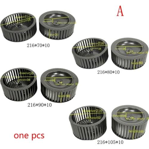 Centrifugal plastic wind wheel plastic wind wheel impeller fan blower fan Blower Motor Fan With Impeller Wheel Air Conditioning