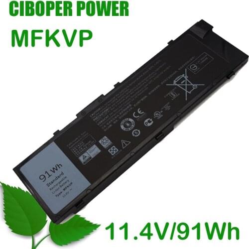 CP New Origina Laptop Battery MFKVP 11.4V 91Wh Compatible With 0FNY7 T05W1 For 7510 7710 M7710 7720