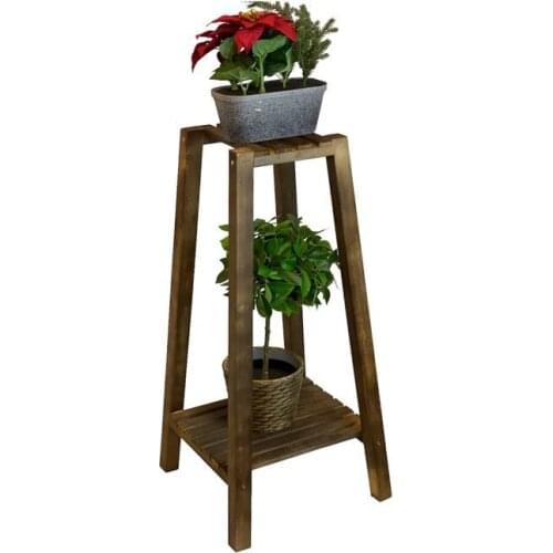 Hand Made Wooden Decoration Stand for Flowers, Books Garden Decoration Home Indoor Decoration Rack, Shelf for Offices and Antre