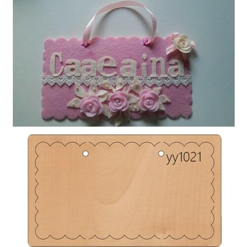 Wooden die-cutting clipboard craft knife door brand cutter mold YY1021 is compatible with most manual die-cutting