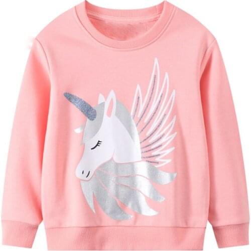 Girls Boys Animal Lnicorn Dinosaur Sweatshirt Toddler Baby Long Sleeve Cartoon Christmas Tops Children Kid Cotton Casual Costume