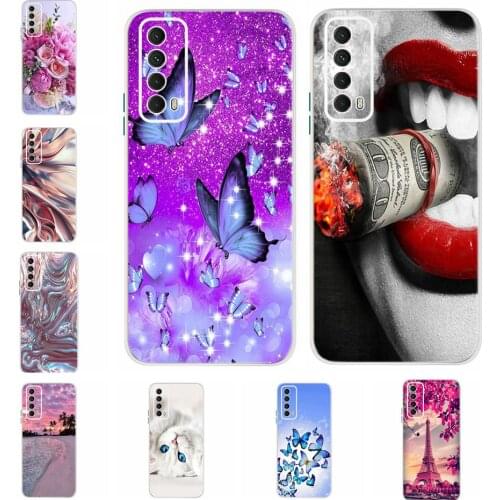 For Huawei P Smart 2021 Cases 6.67" Soft Touch Silicon Back Phone Cover For PSmart 2021 psmart PPA-LX2 Bumper Protective Funda