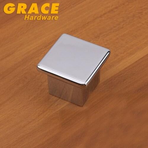 Hardware Chrome Wardrobe Furniture Handle Cabinet Drawer Door Handle Knobs Modern(L:35mm)