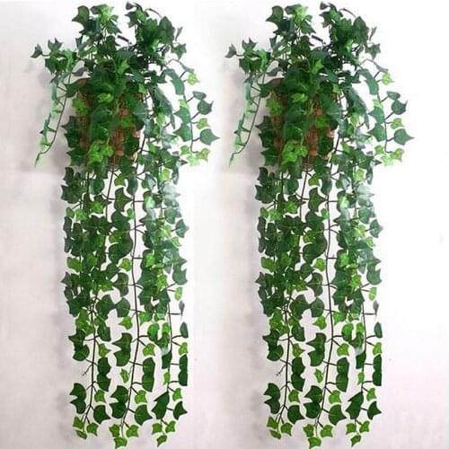 Artificial Wedding Vine Flowers Foliage Fake Plant Lvy Home Plastic Decor Silk