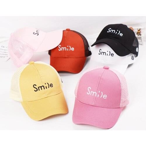 2021 Children Hats for Boys Girls Spring Summer Fashion Casual Letter Baseball Peaked Cap Sun Hat Kids Visors Hats Accessories