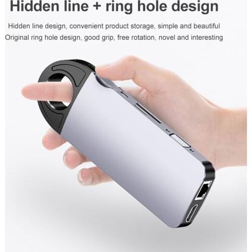 New DeepFox 11-In-1 Type C Hub USB C to HDMI VGA Lan USB 3.0 Ports SD/TF Card Reader USB-C Power Delivery for MacBook Pro