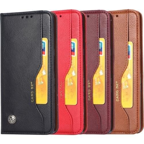 Retro Leather Case For Xiaomi POCO M3 Auto Magnetic Closed Flip Stand Cover Vintage Book Case