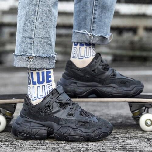 Men&women Genuine Leather Sneakers Casual Outdoor Sport Shoes Zapatillas Hombre Deportiva Footwear Sneakers for menPlus Size 46