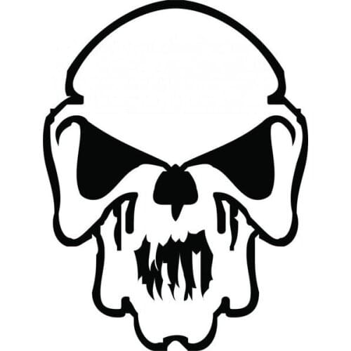 Cool Cherepok Sukll Vinyl Car Decal Creative Bumper Pattern Decoration L506