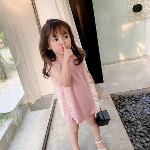 Summer Princess Dresses Party Girls Dresses Children Girls Causal Wear Ruffles Birthday Party Gown Flower Girls Dress With Bow