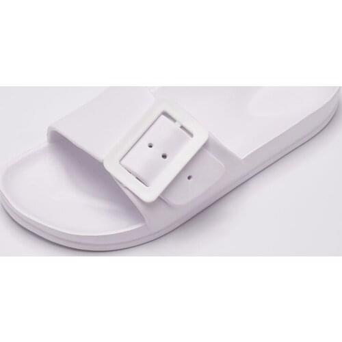 Summer Women Slippers Square Buckle Ladies Simple Sandals Flats Slipper Cheap Sale Indoor Outdoor Slippers Light 2021