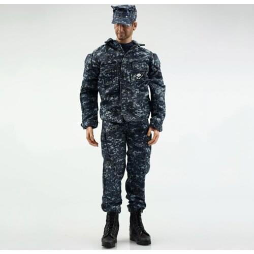 1/6 Scale male Clothes Camouflage Soldiers military training uniform US Navy Men Combat Suits 12-inch Doll Clothing accessorie