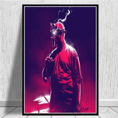 Poster Prints Madvillain MF Doom Madlib Hip Hop Rap Music Album Art Canvas Painting Wall Pictures Home Decor Quadro Cuadros