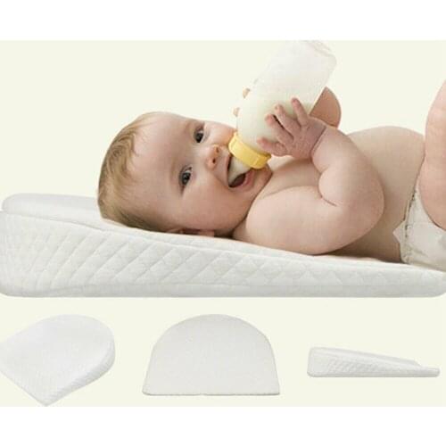 Baby Room Newborn Baby Sleep Pillow Anti Baby Spit Milk Crib Cot Sleep Positioning Wedge Triangle Semicircle Shape Memory Pillow