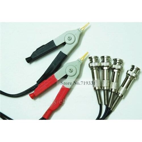 LCR Meter Test Leads Lead / Clip Cable / Terminal Kelvin Clip Wires with 4 BNC