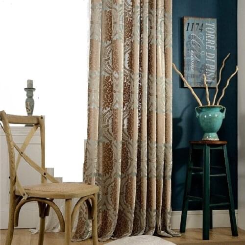 Semi-Luxury Jacquard Modern Minimalist Curtains for Living Room Bedroom European Curtains Custom MadeTreatment Drape Decorative