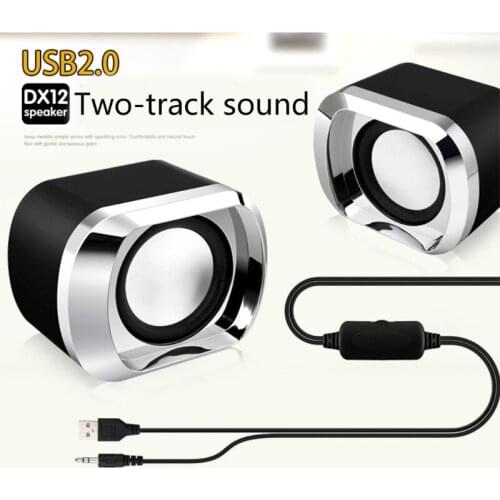 USB Computer Speakers Wired Bass Stereo Mini Anti-Interference and Stereo Sound Speakers for Laptop Desktop Phone USB Wired Spea