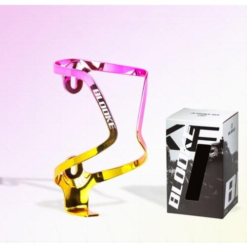 Bike Water Bottle Holder Electroplating Bottle Holder Aluminum Alloy Ultra-light Water Cup Holder Bike Accessories