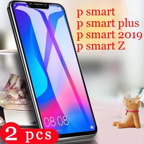 2Pcs for huawei p smart plus 2018 2019 p smart Z tempered glass protective film phone screen protector on the glass smartphone
