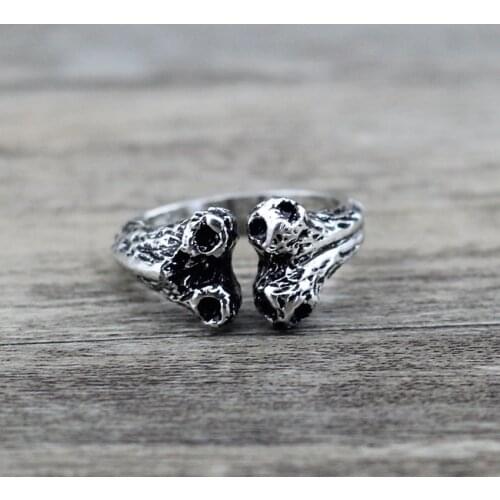 Anslow 2019 New Designer Vintage Retro Style Dog Bone Women Men Unisex Party Rings Punk Rock Style Wholesale Cheap 50% LOW0012AR
