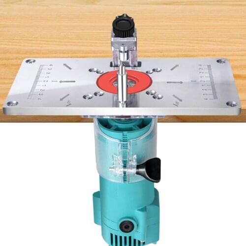 Aluminium Alloy 1 pcs Universal Table Insert Plate Trimming Machine Flip Board for Woodworking Benches 203F