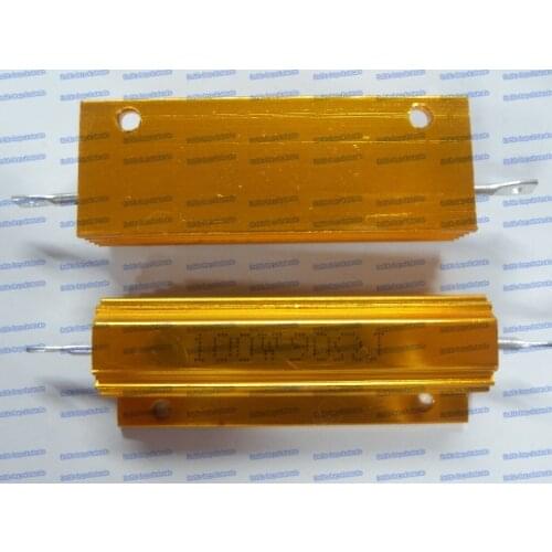 2PCS/LOT RX24-100W 90R 90 Ohm LED load resistor Aluminum Case Wirewound Resistor