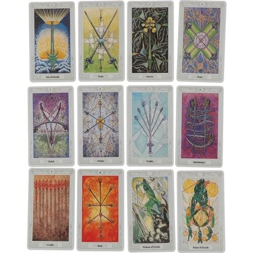 78 Cards Egyptian Myth Divination Aleister Crowley Thoth Tarot Pocket Guidebook