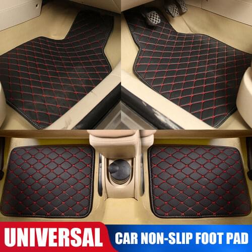 4PCS Car mats universal high quality leather car floor mats suitable for 99% all models car Accessories Comfortable and durable