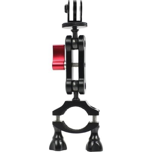 BGNing 360 Rotatable Bike Bicycle Handlebar Clamp Bar Mount Holder Clip 1/4" Screw Tripod Adapter for Gopro 9 8 7 6 5 SLR Camera