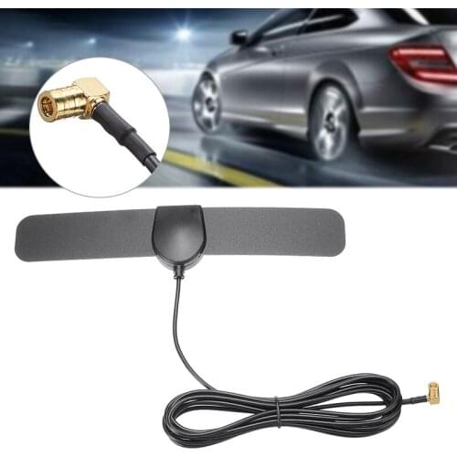 For Car Exterior Parts 1pc Patch Aerial Signal SMB Adapter Antenna PVC Digital Radio Car DAB Universal Plug And Play Mayitr