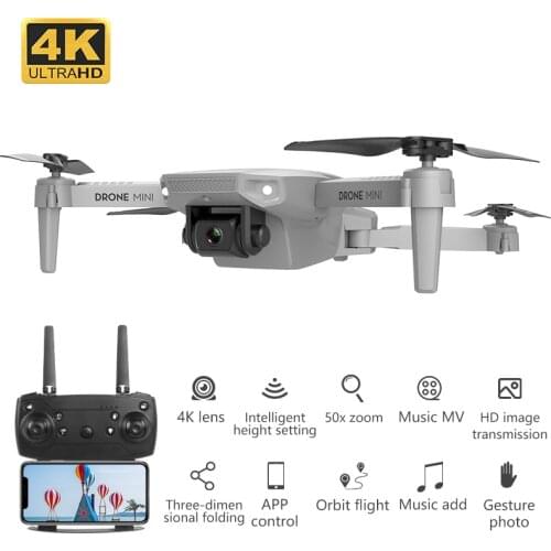 E88 Drone UAV Equipped With Wide-Angle HD 4K Camera Altitude Keep Foldable Arm Helicopter Toy For Childs Kids Gifts
