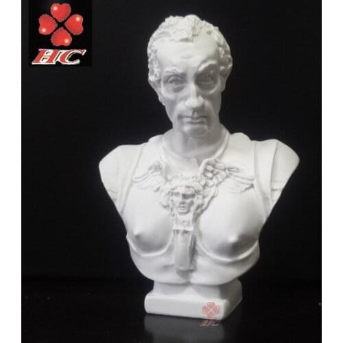 Getai Merada Mini Resin Plaster Statue Gata Merata Head European Home Furnishing Art Sketch Teaching Aids Decorations for Home