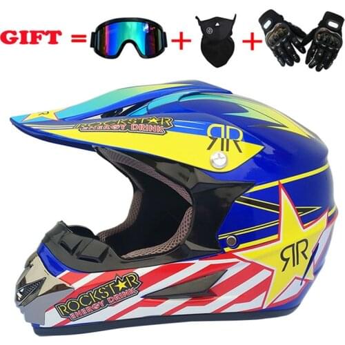 Dot Goedgekeurd Racing Motocross Casque hors route Casque Moto Capacete Moto Casco Off-road Cartoon Kinderen Motorhelm
