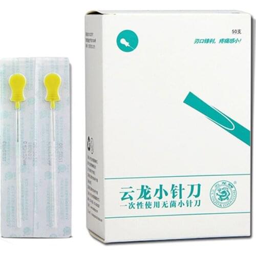 New 50pcs/box super small knife shape Acupuncture needles Gourd handle Disposable sterile small knife needles