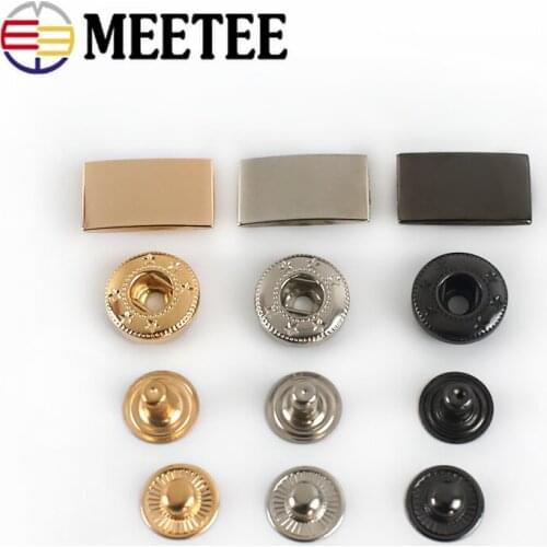20/50pcs 20x11mm Metal Press Studs Snap Fastener Buttons for DIY Sewing Garment Coat Down Jacket LeatherCraft Accessories D1-2