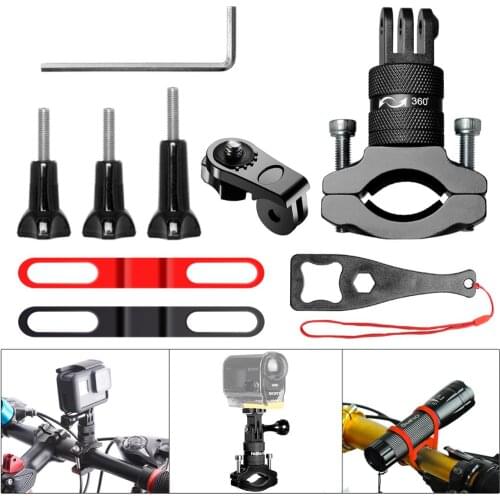 Bike Mount Kit Motorcycle Bicycle Handlebar Mount Holder Bicycle Clamp Seatpost Pole Holder For Sony AS200V AS300R FD-X3000R