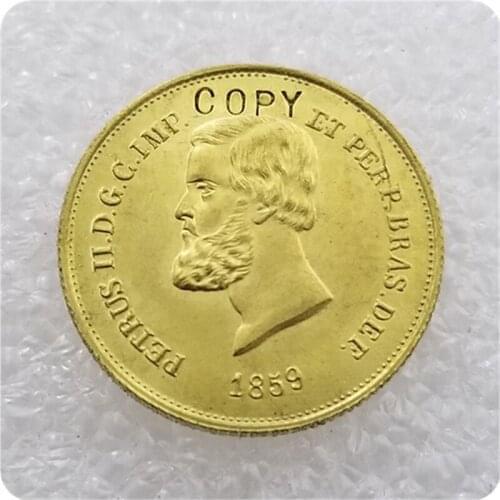 1859 Brazil 5000 Reis COIN COPY
