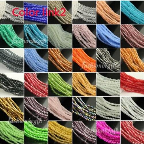 150p 3mm Round crystal Beads glass beads Hole beads Spacer loose beads DIY headwear Necklace earrings Bracelet jewelry findings