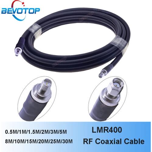 LMR400 50-7 Cable RP SMA Male to RP SMA Female 50 Ohm Low Loss RF Adapter Pigtail WIFI Antenna Extension Signal Booster Jumper