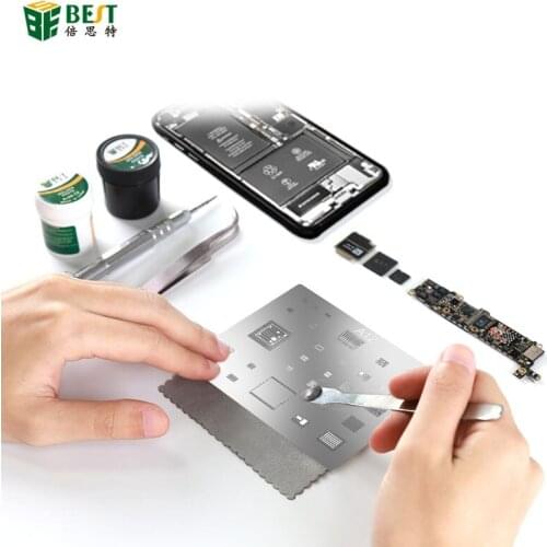 BEST High Quality 3D universal Stencils for Iphone tools XS Max XR Directly Heated A12 mobile phone BGA IC Reballing Stencil