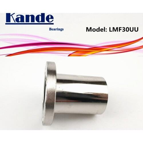 Kande Bearings LMF30 UU 1pc /lot LMF30UU Round Flange Linear Ball Bearing 30mm LMF30