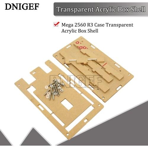 Smart Electronics Mega 2560 R3 Case Transparent Acrylic Box Shell Compatible for Arduino Mega 2560 R3 Case Diy Kit Electronic